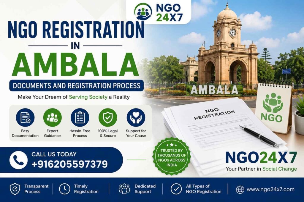 NGO Registration in Ambala