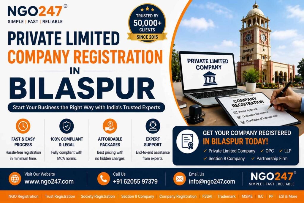 Private Limited Company Registration in Bilaspur