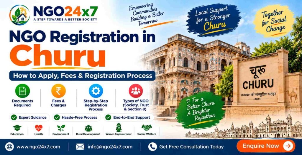 NGO Registration in Churu – Process, Documents, Fees & Complete Guide